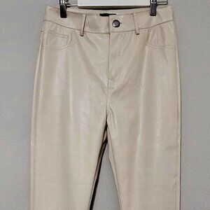 Faux leather pants